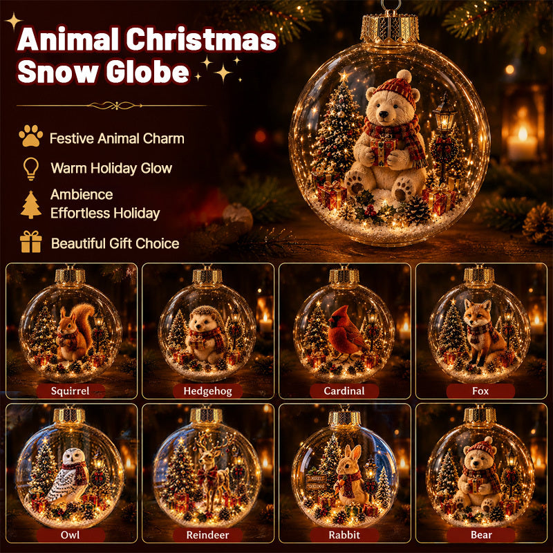 🎄Healrize® Glowing Christmas Diorama Ornament – A Tiny Winter World in the Palm of Your Hand👼