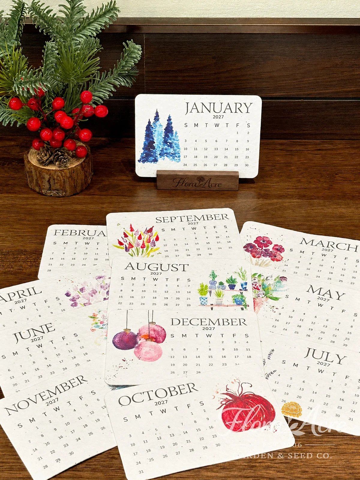 ✨🌱Healrize® Eco-Friendly Plantable “Timeless” Seed Calendar 2027