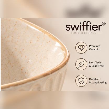 swiffier® Ceramic Bowl – Simple, Stylish & Made for Everyday Dining