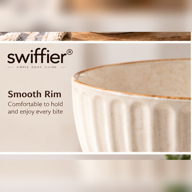swiffier® Ceramic Bowl – Simple, Stylish & Made for Everyday Dining