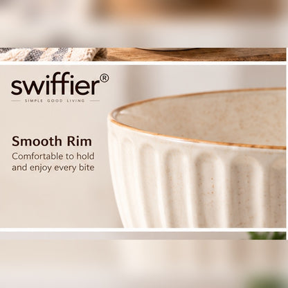 swiffier® Ceramic Bowl – Simple, Stylish & Made for Everyday Dining