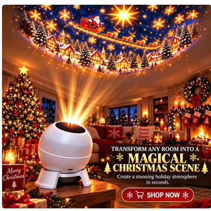 Create a Christmas fairytale in every room – Festive night light with projector