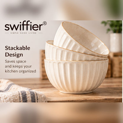 swiffier® Ceramic Bowl – Simple, Stylish & Made for Everyday Dining