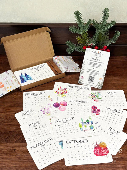 ✨🌱Healrize® Eco-Friendly Plantable “Timeless” Seed Calendar 2027