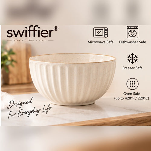 swiffier® Ceramic Bowl – Simple, Stylish & Made for Everyday Dining