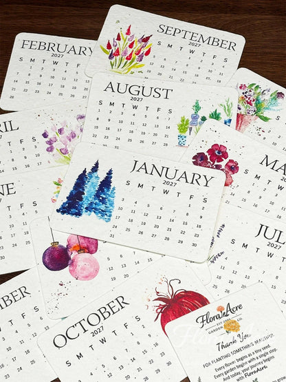 ✨🌱Healrize® Eco-Friendly Plantable “Timeless” Seed Calendar 2027