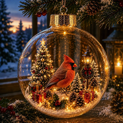 🎄Healrize® Glowing Christmas Diorama Ornament – A Tiny Winter World in the Palm of Your Hand👼