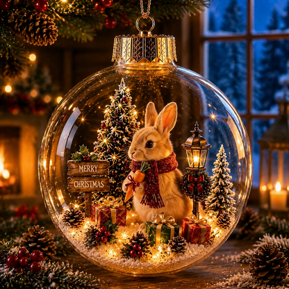🎄Healrize® Glowing Christmas Diorama Ornament – A Tiny Winter World in the Palm of Your Hand👼