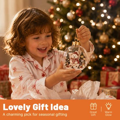 🎄Healrize® Glowing Christmas Diorama Ornament – A Tiny Winter World in the Palm of Your Hand👼