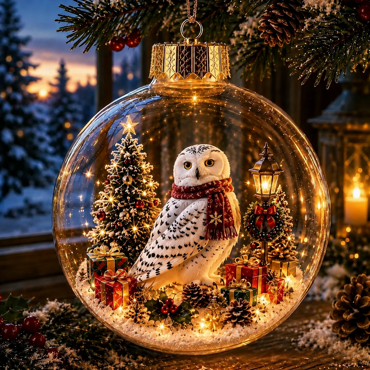 🎄Healrize® Glowing Christmas Diorama Ornament – A Tiny Winter World in the Palm of Your Hand👼