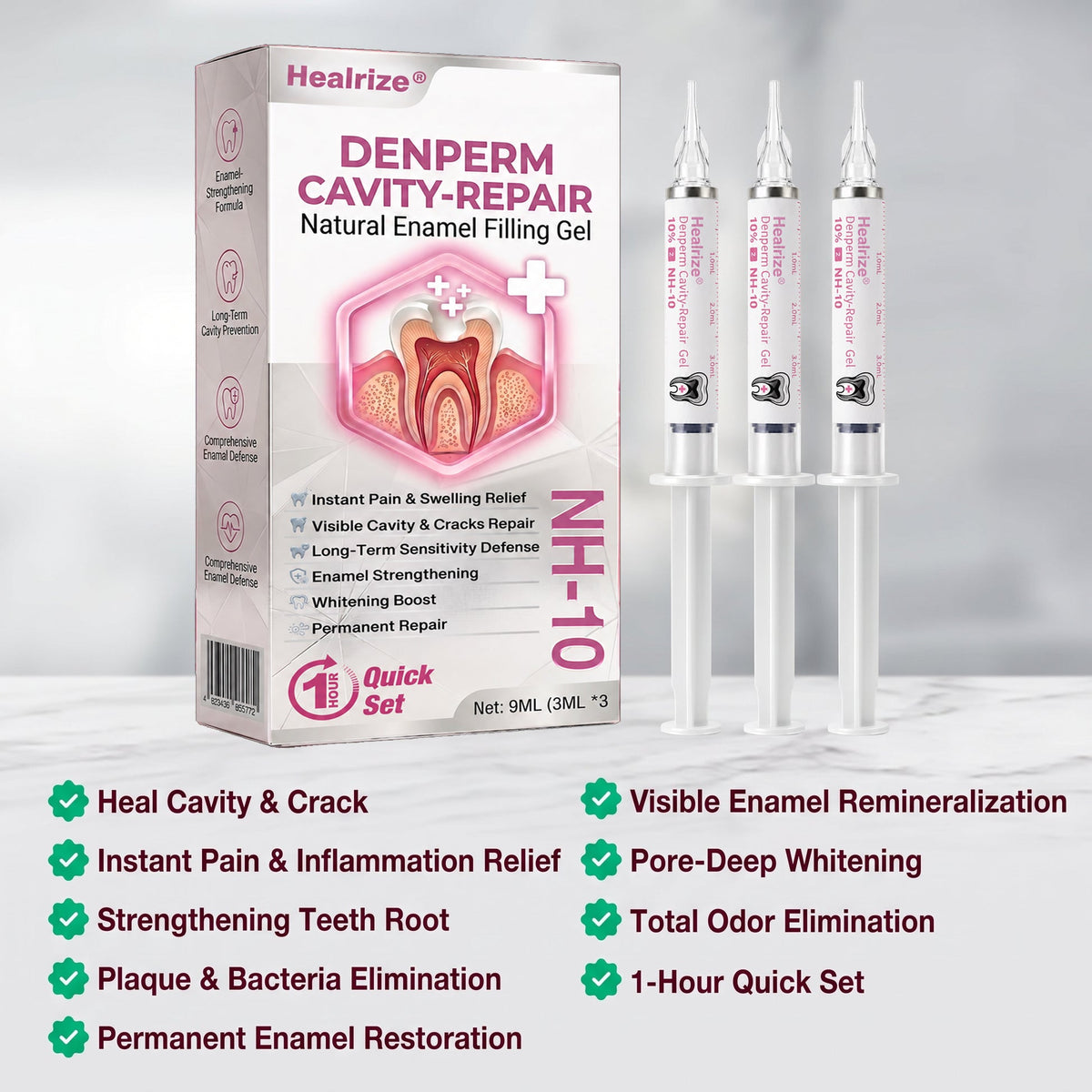 Healrize® DenPerm Cavity-Repair Natural Enamel Filling Gel👩‍🔬🦷4