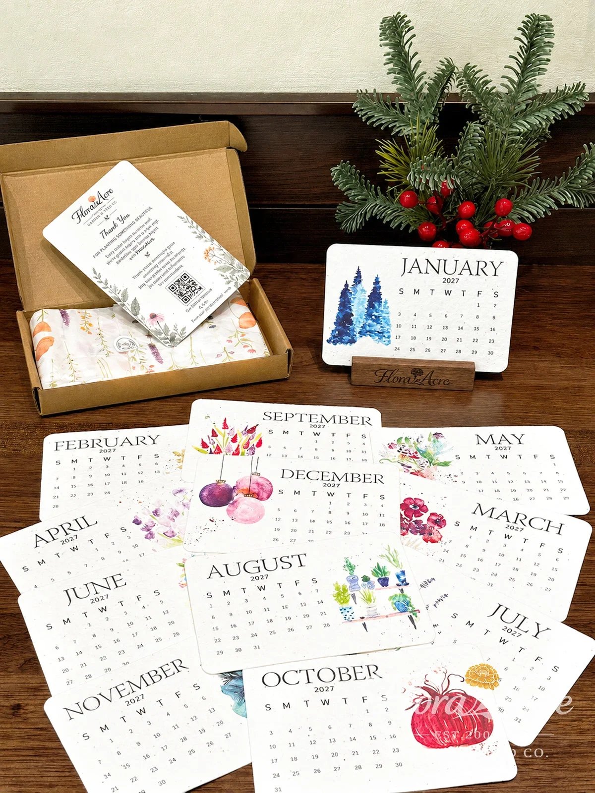 ✨🌱Healrize® Eco-Friendly Plantable “Timeless” Seed Calendar 2027